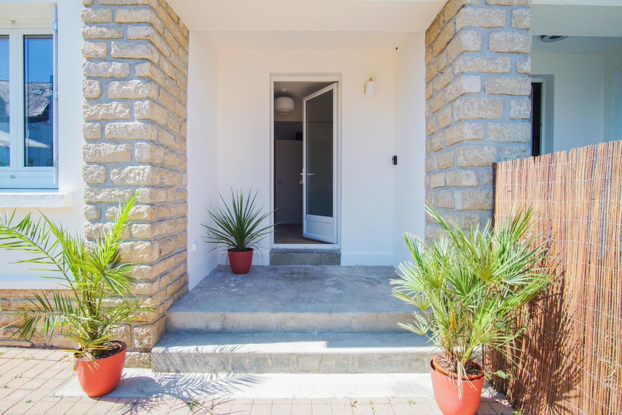 -Le Sentier- Elegant T3 Avec Jardin Proche Mer Concarneau Exterior foto