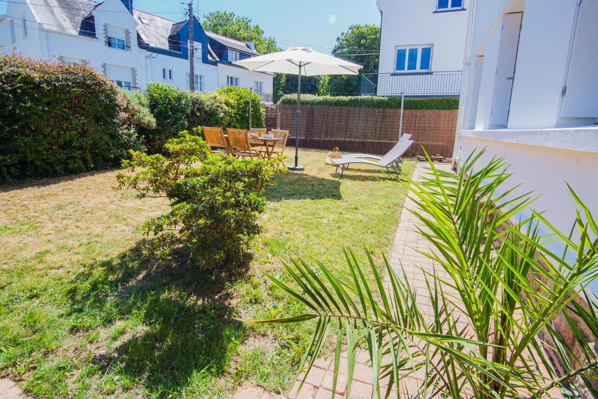 -Le Sentier- Elegant T3 Avec Jardin Proche Mer Concarneau Exterior foto